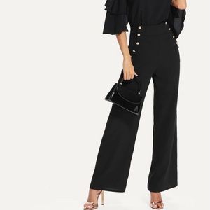 Black wide leg pant
